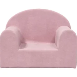 vidaXL Kinderbank zacht pluche roze