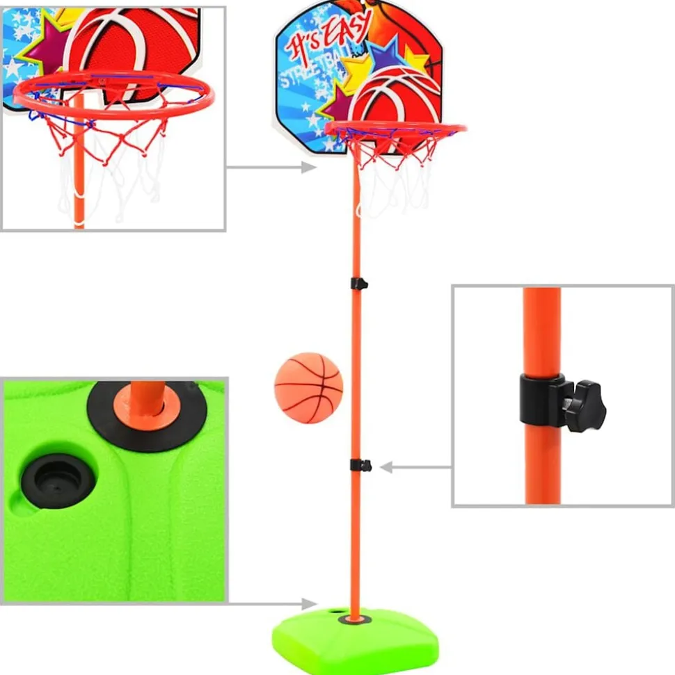vidaXL Kinderbasketbalring- en balset