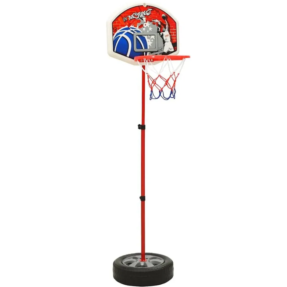 vidaXL Kinderbasketbalset verstelbaar 120 cm