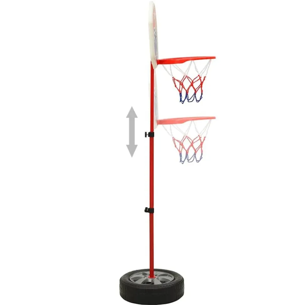 vidaXL Kinderbasketbalset verstelbaar 120 cm