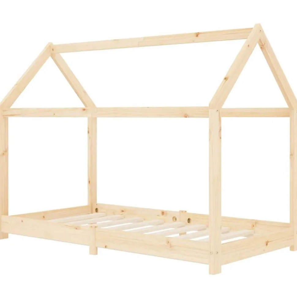 vidaXL Kinderbedframe massief grenenhout 70x140 cm