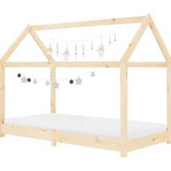 vidaXL Kinderbedframe massief grenenhout 70x140 cm