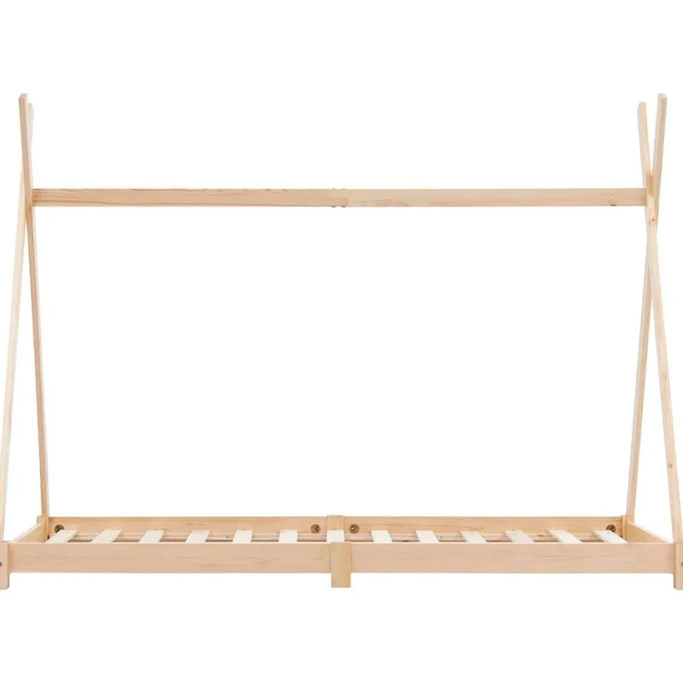 vidaXL Kinderbedframe massief grenenhout 70x140 cm