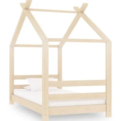 vidaXL Kinderbedframe massief grenenhout 70x140 cm