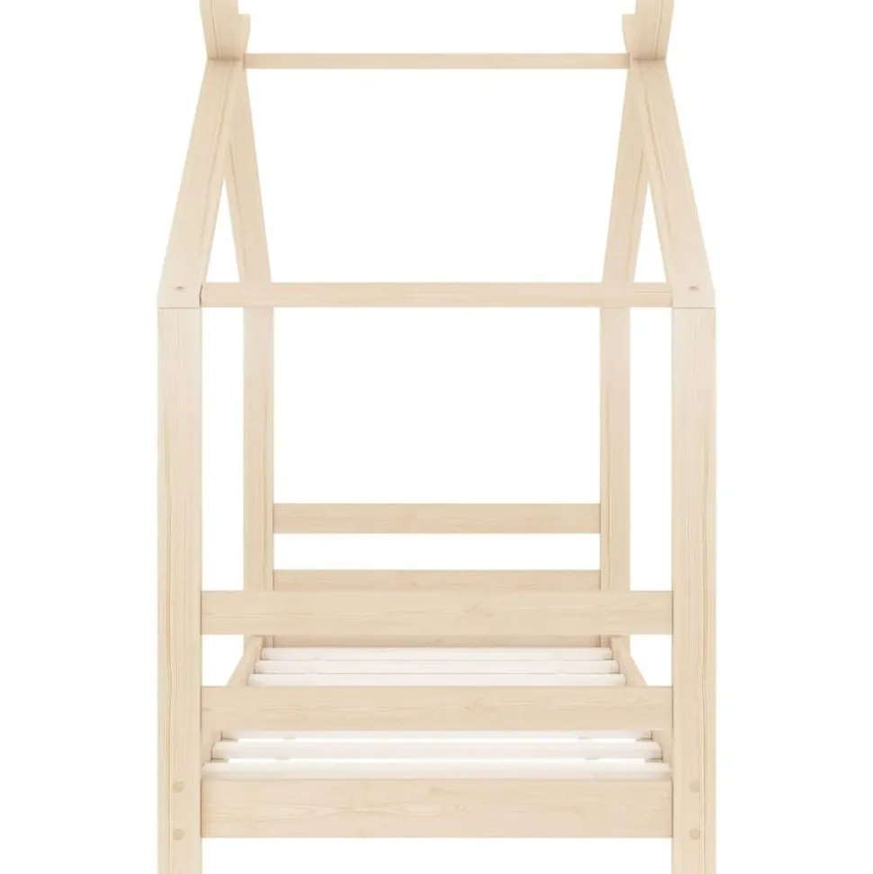 vidaXL Kinderbedframe massief grenenhout 70x140 cm