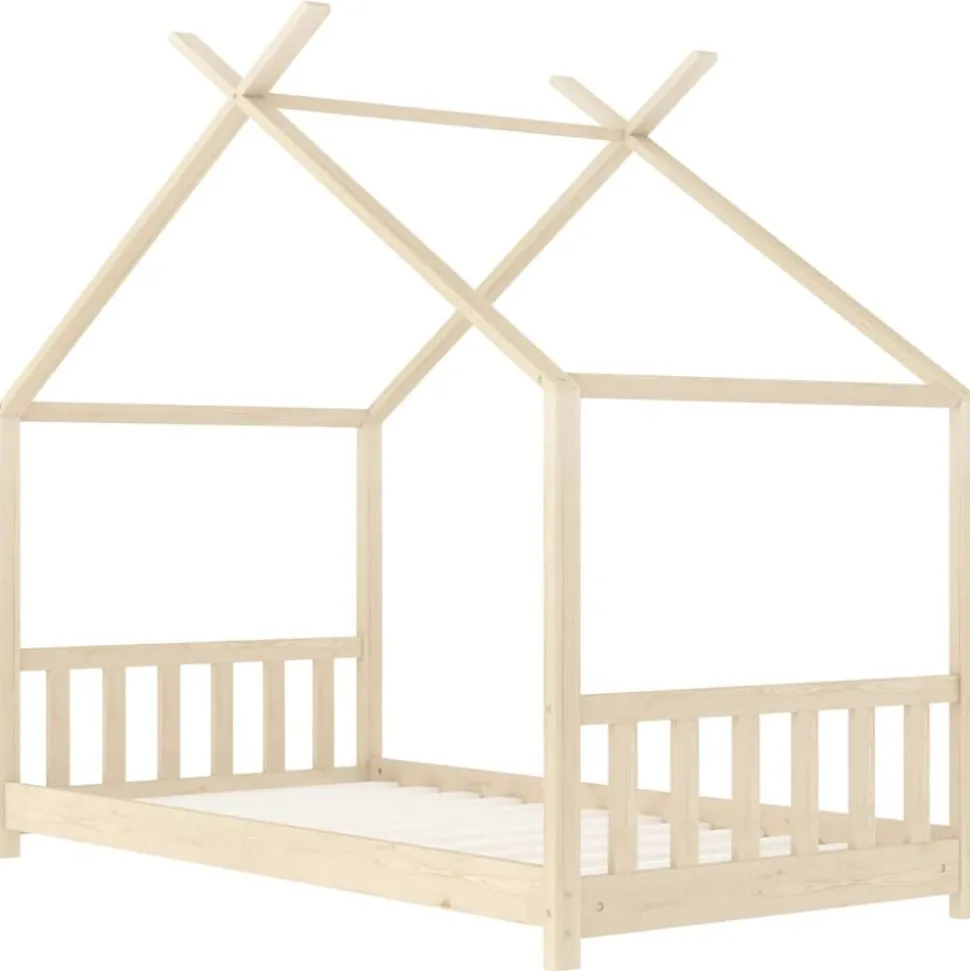vidaXL Kinderbedframe massief grenenhout 70x140 cm
