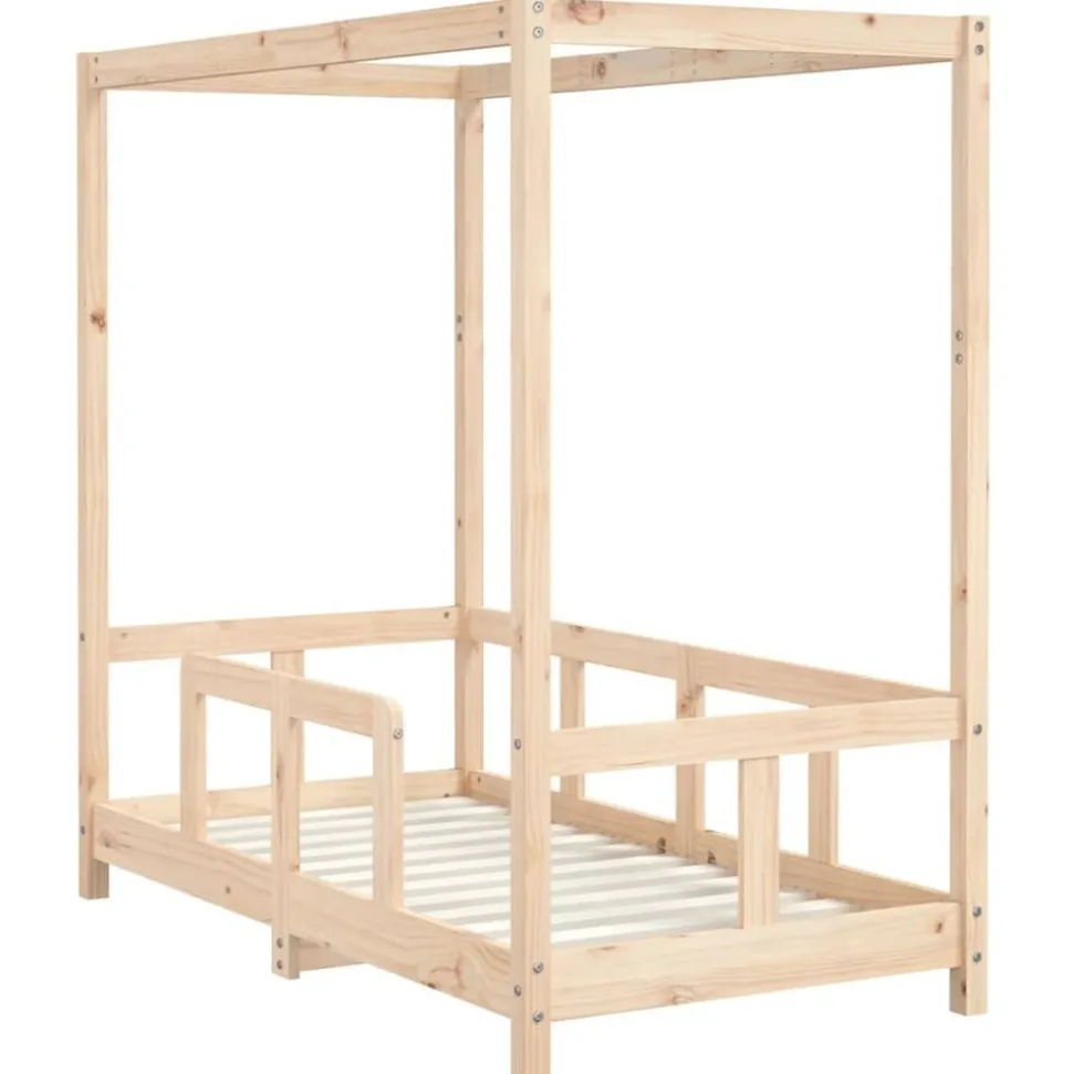 vidaXL Kinderbedframe 70x140 cm massief grenenhout