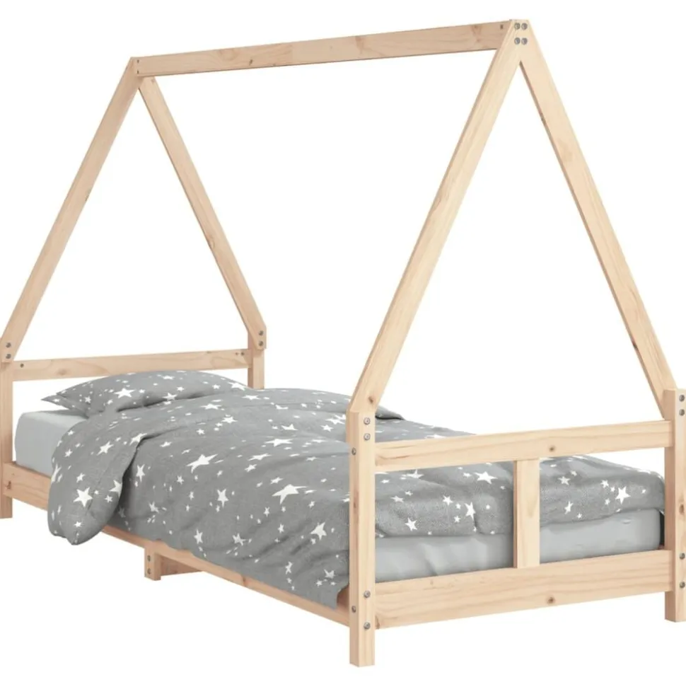 vidaXL Kinderbedframe 80x200 cm massief grenenhout