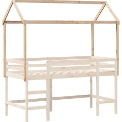 vidaXL Kinderbedhuisje 217x95,5x159 cm massief grenenhout