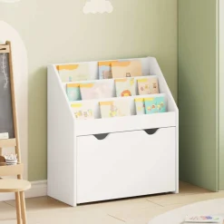 vidaXL Kinderen Boekenkast met lade Wit 60 x 29,5 x 69 cm Bewerkt hout