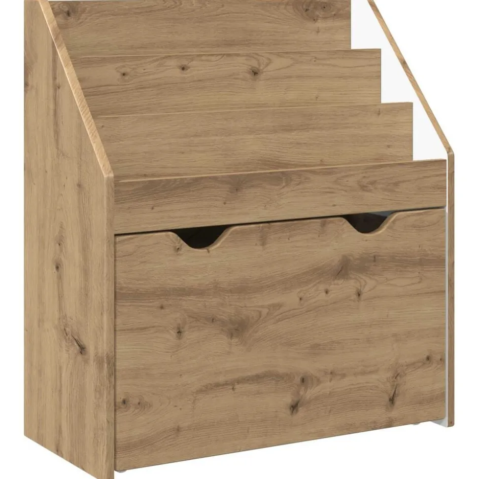 vidaXL Kinderen Boekenkast met lade Artisan Eiken 60 x 29,5 x 69 cm