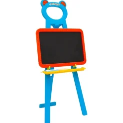 vidaXL Kinderezel met krijtbord en whiteboard 2-in-1