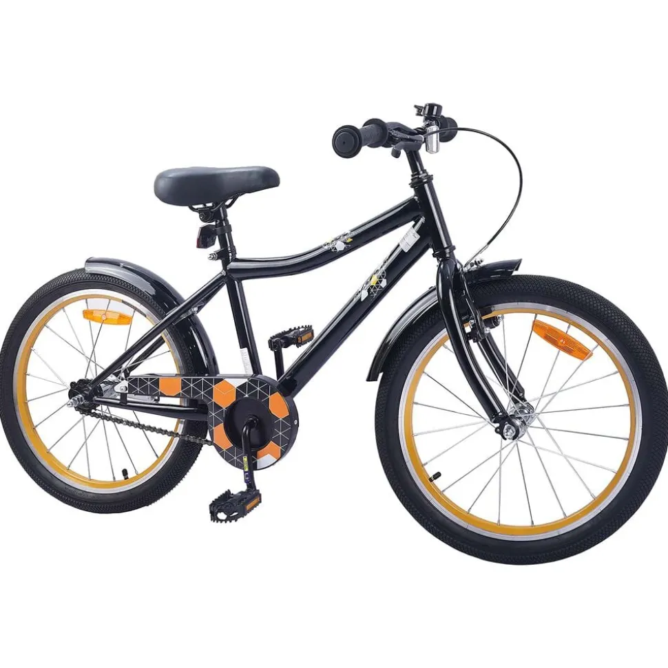 vidaXL Kinderfiets 20 Inch voor 6-11 jaar oud Zwart