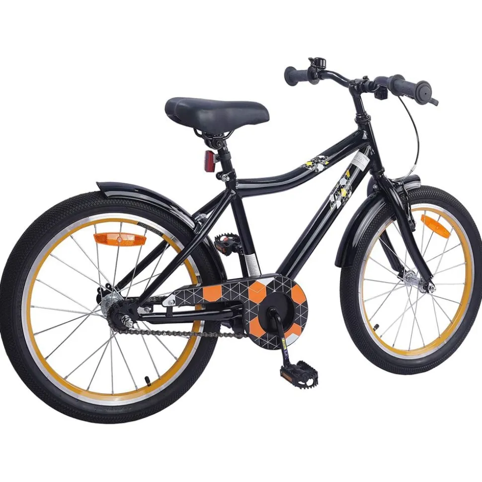 vidaXL Kinderfiets 20 Inch voor 6-11 jaar oud Zwart