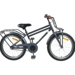 vidaXL Kinderfiets 18 Inch voor 5-7 jaar Donkergrijs
