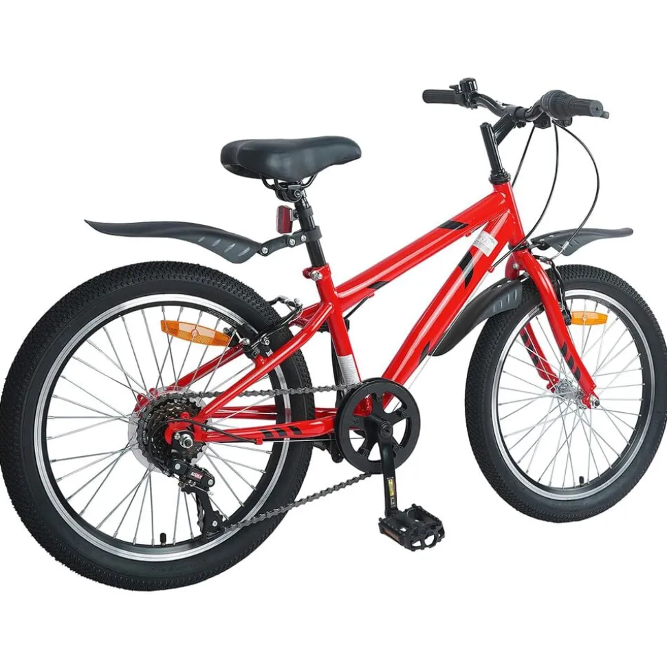 vidaXL Kinderfiets 20 Inch 6-Speed voor 6-11 jaar oud Rood