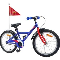 vidaXL Kinderfiets 18 Inch voor 5-7 jaar Donkerblauw