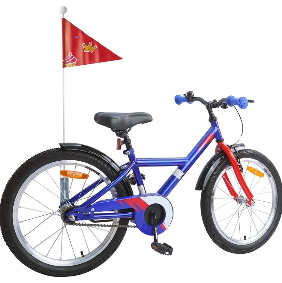 vidaXL Kinderfiets 18 Inch voor 5-7 jaar Donkerblauw