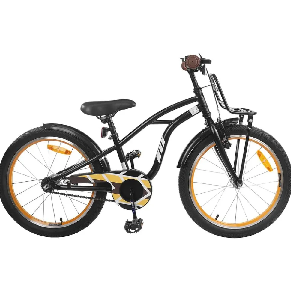 vidaXL Kinderfiets 20 Inch voor 6-11 jaar oud Zwart