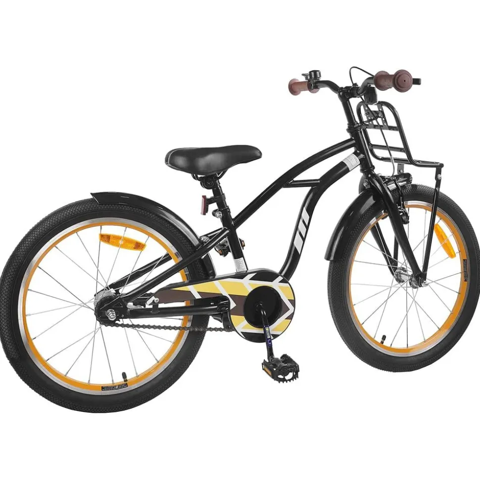 vidaXL Kinderfiets 20 Inch voor 6-11 jaar oud Zwart