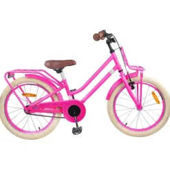 vidaXL Kinderfiets 18 Inch voor 5-7 jaar Donkerroze