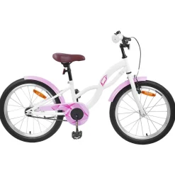 vidaXL Kinderfiets 18 Inch voor 5-7 jaar Wit