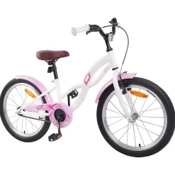 vidaXL Kinderfiets 18 Inch voor 5-7 jaar Wit
