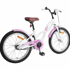 vidaXL Kinderfiets 18 Inch voor 5-7 jaar Wit