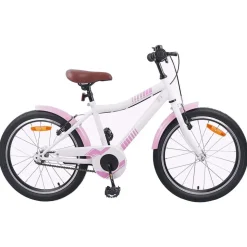vidaXL Kinderfiets 18 Inch voor 5-7 jaar Lichtroze