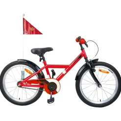 vidaXL Kinderfiets 18 Inch voor 5-7 jaar Rood