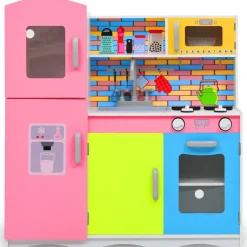 vidaXL Kinderspeelkeuken 80x30x85 cm MDF meerkleurig