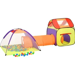 vidaXL Kinderspeeltent met 250 ballen 338x123x111 cm meerkleurig