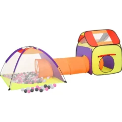 vidaXL Kinderspeeltent met 250 ballen 338x123x111 cm meerkleurig