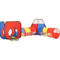 vidaXL Kinderspeeltent met 250 ballen 190x264x90 cm meerkleurig