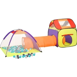 vidaXL Kinderspeeltent met 250 ballen 338x123x111 cm meerkleurig