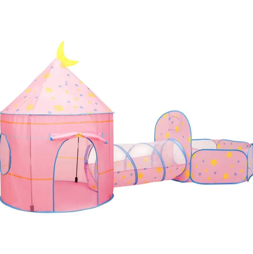 vidaXL Kinderspeeltent 301x120x128 cm roze