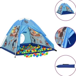 vidaXL Kinderspeeltent 120x120x90 cm blauw