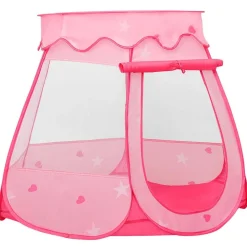 vidaXL Kinderspeeltent 102x102x82 cm roze
