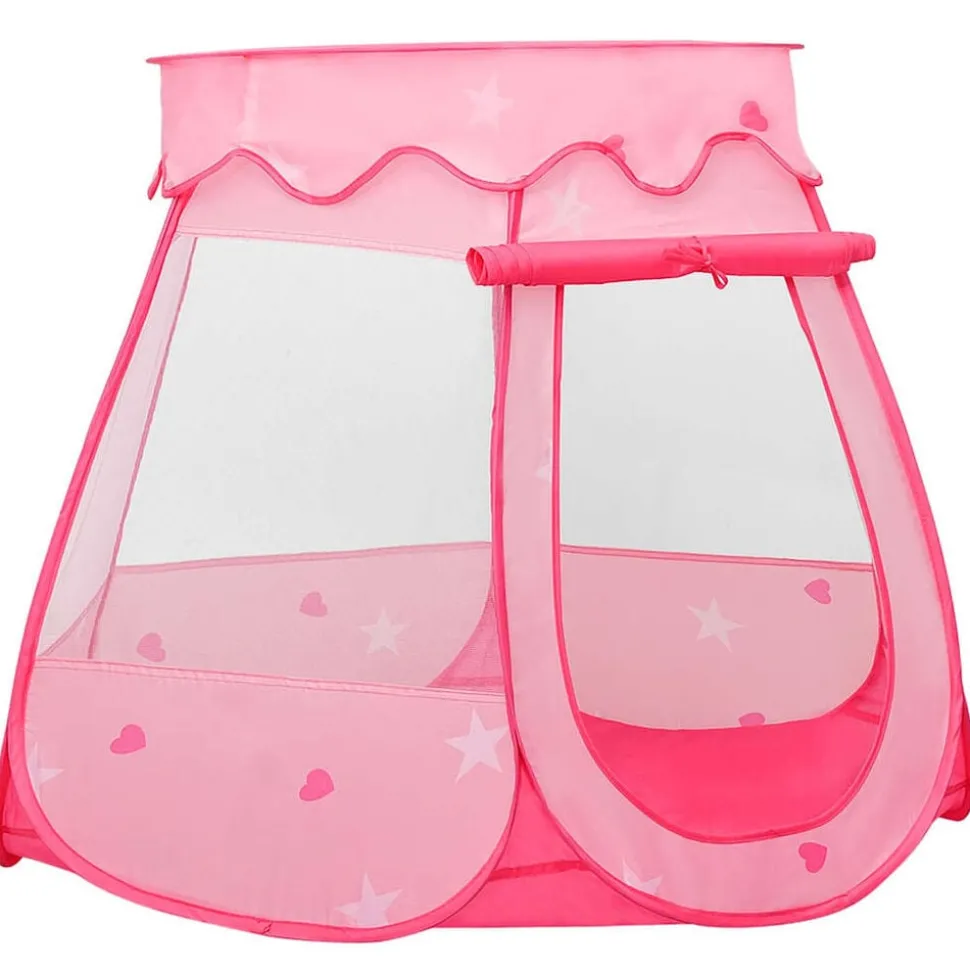 vidaXL Kinderspeeltent 102x102x82 cm roze