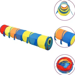 vidaXL Kinderspeeltunnel 245 cm polyester meerkleurig