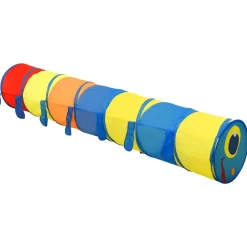 vidaXL Kinderspeeltunnel 245 cm polyester meerkleurig
