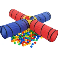 vidaXL Kinderspeeltunnel met 250 ballen meerkleurig