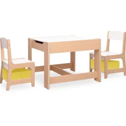 vidaXL Kindertafel met 2 stoelen MDF
