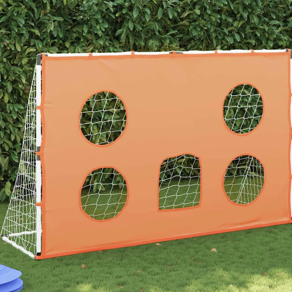 vidaXL Kindervoetbaldoel met doelmat en bal 182x62x118 cm