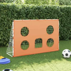 vidaXL Kindervoetbaldoel met doelmat en bal 182x62x118 cm