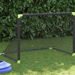 vidaXL Kindervoetbaldoel inklapbaar 90x64x64 cm zwart