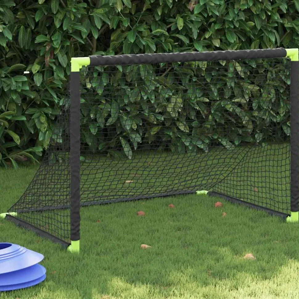 vidaXL Kindervoetbaldoel inklapbaar 90x64x64 cm zwart