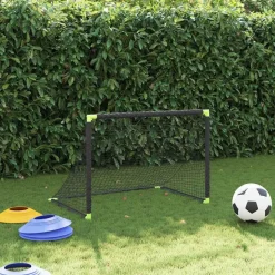 vidaXL Kindervoetbaldoel inklapbaar 90x64x64 cm zwart