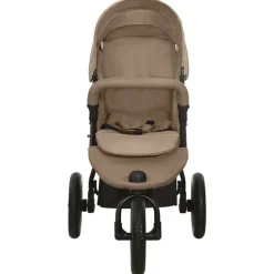 vidaXL Kinderwagen staal taupe