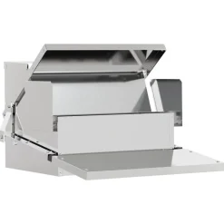 vidaXL Kippen Treadle Voeder Zilver 50 x 40 x 29 cm